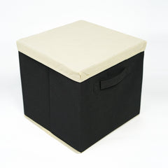 Foldable Burlap Storage Cubes