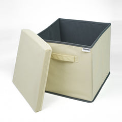 Foldable Burlap Storage Cubes