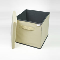 Foldable Burlap Storage Cubes