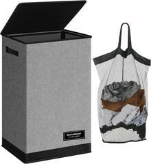 Collapsible Laundry Basket with Removable Bag