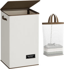 Collapsible Laundry Basket with Removable Bag