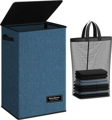 Collapsible Laundry Basket with Removable Bag