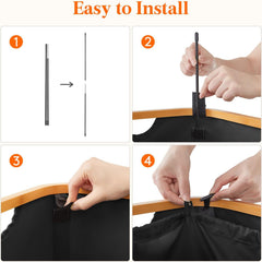 Foldable Fabric Laundry Baskets with Removable Laundry Bag