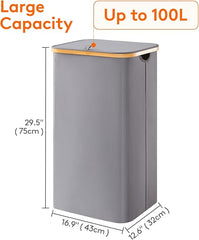 Foldable Fabric Laundry Baskets with Removable Laundry Bag