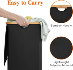 Foldable Fabric Laundry Baskets with Removable Laundry Bag