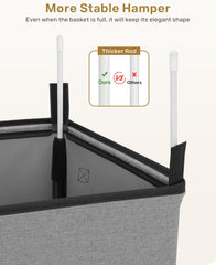 Collapsible Laundry Basket with Removable Bag