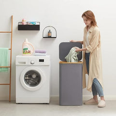 Foldable Fabric Laundry Baskets with Removable Laundry Bag