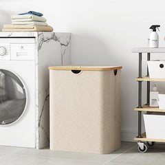 Foldable Fabric Laundry Baskets with Removable Laundry Bag