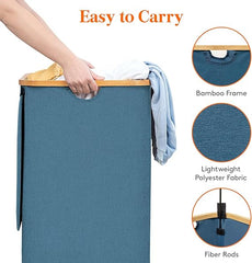 Foldable Fabric Laundry Baskets with Removable Laundry Bag