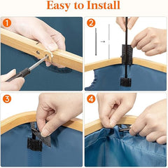 Foldable Fabric Laundry Baskets with Removable Laundry Bag