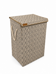 Textured Fabric Laundry Basket