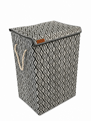 Textured Fabric Laundry Basket