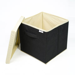 Foldable Burlap Storage Cubes