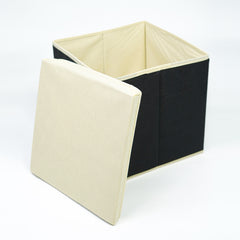 Foldable Burlap Storage Cubes
