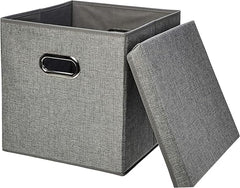 Foldable Burlap Storage Cubes