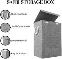 Fabric Laundry Basket with Handles