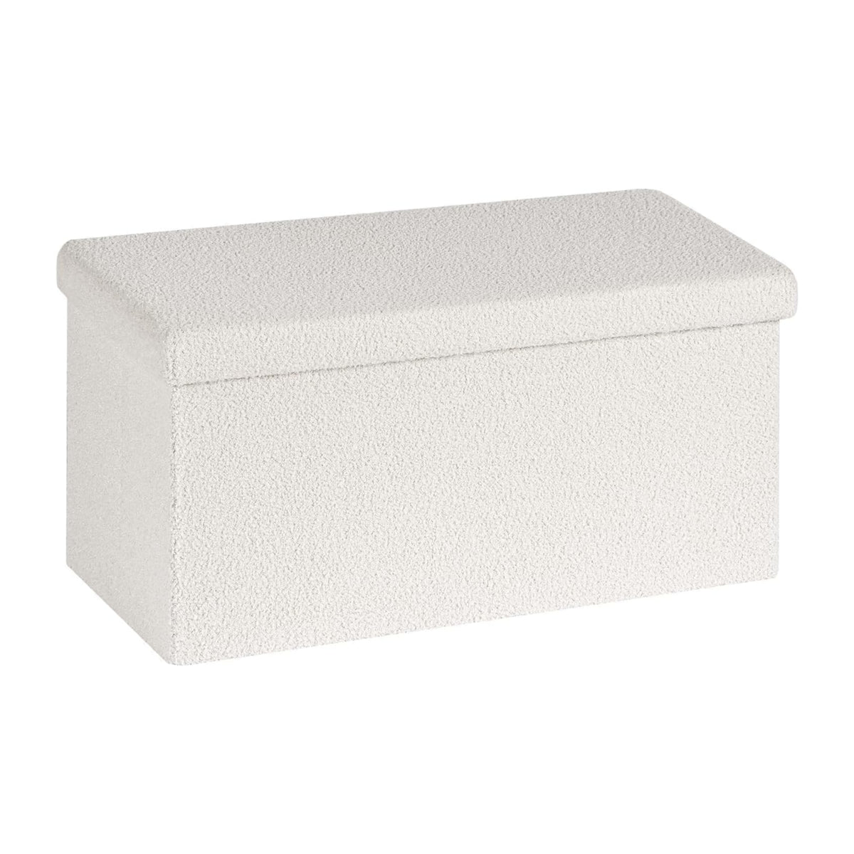 Boucle Foldable Storage Ottoman