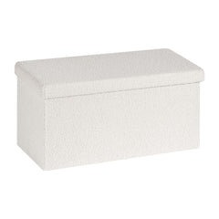 Boucle Foldable Storage Ottoman