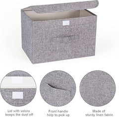 Fabric Storage Boxes With Lids For Wardrobe