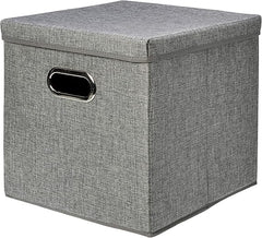 Foldable Burlap Storage Cubes