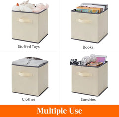 Pack of 5 Foldable Fabric Storage Box