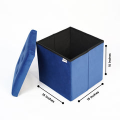 Storage Ottoman Blue