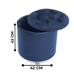 Round Fabric Stool