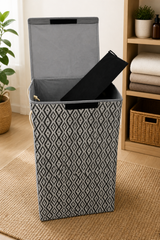 Textured Fabric Laundry Basket