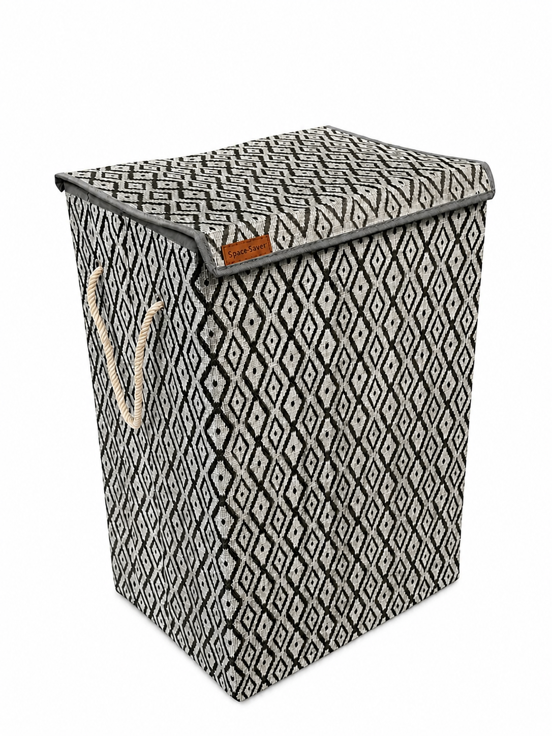 Textured Fabric Laundry Basket